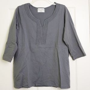 Avenue NecessiTees basic 3/4 sleeve t-shirt 14/16